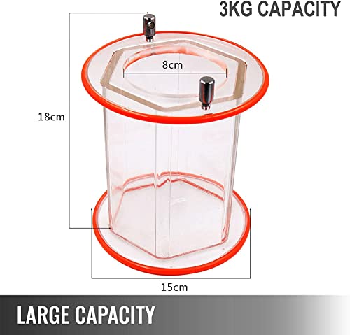 Rotary Tumbler Jewelry Polisher Finisher Machine 3Kg / 6.6Lbs With Glass Barrel And Lock Buckle For Stone Coin Surface Polisher Jewelry Polishing Finishing Machine #TOP5