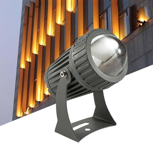 Lámpara De Foco Led Giratoria - Foco De Haz Estrecho De 10 W, Luz De Haz Led para Exteriores Impermeable Ip65, Luces Ascendentes De ángulo De Haz Ajustable para Ilumin, Warm Light, 10W(85-265V)