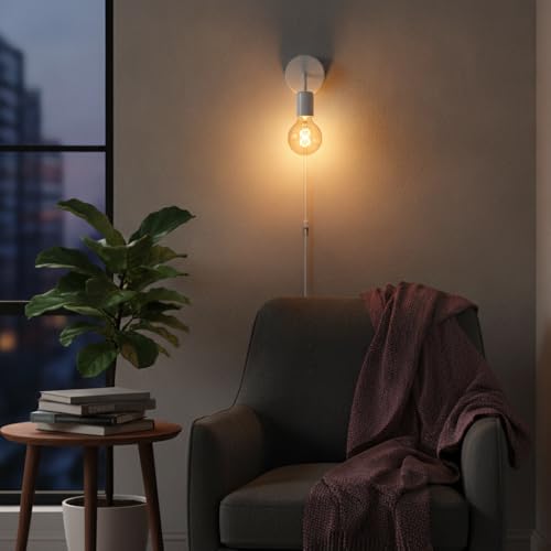 Image of Vintage Antique Industrial Loft Light| Designer Lamp | Decorative Wall lamp for Living Room | Bedroom | Indoor /Outdoor Light | Balcony Corridor | Antique Light (White)