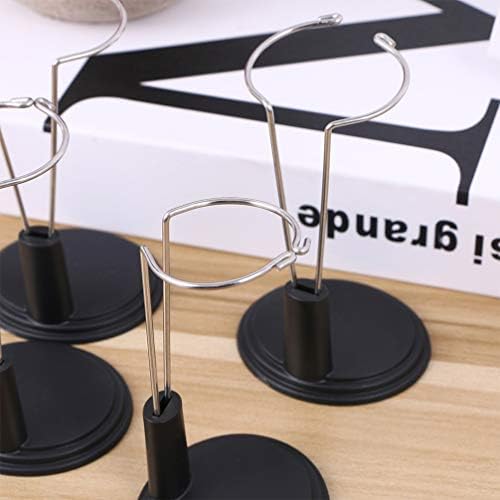 NUOBESTY 2Pcs Doll Stand Display Holder Doll Support Bracket Teddy Bear Stand Mannequin Model Display Holder for DIY Craft Dolls Making Supplies Black 25cm