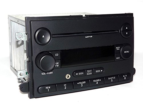1 Factory Radio AM FM mp3 CD w Aux Input 7L3T-18C869-BH Compatible with 2007-2008 Ford F-150 Pickup Truck (Renewed)