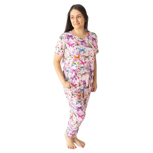 Image of Posh Peanut Adult Pajamas Set - Two Piece Loungewear - Soft Viscose from Bamboo Nightwear PJs