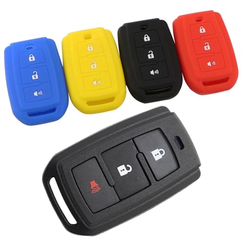 Coque silicone 3 boutons antichoc pour clé de voiture Toyota Veloz