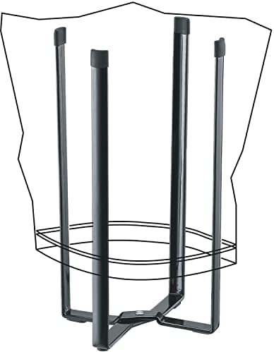 YAMAZAKI home 6785 Kuchnia Multi Eco Stojak-Wielofunkcyjny plastikowy uchwyt na torbę, jeden rozmiar, czarny