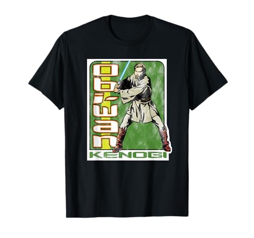 T-shirt Star Wars Obi-Wan Kenobi Attack of the Clones vêtement imprimé col rond