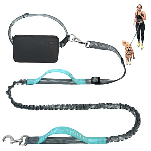 Fida 3-in-1 Hands Free Dog Leash with Zipper Pouch, Bungee & Reflective Straps – Adjustable 5-8ft Crossbody/Waist Running Leash for Dogs, Detachable Traffic Handle for Safe Walking & Jogging - image 8