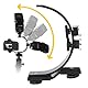 Topiky C-Form Dual Blitzschuh Kamera Blitzlampe Halterung, tragbare Premium Metall Lightweight Einstellbare Fotografie Zubehör für DV-Kamera Camcorder DSLR Kamera