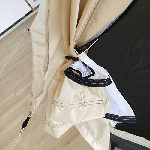 Outsunny 10-Person Yurt Tent Glamping Bell Tent with Spacious Interior, Breathable Waterproof Design, for Family Outdoor Camping, 16' x 16' x 10' - Image 9