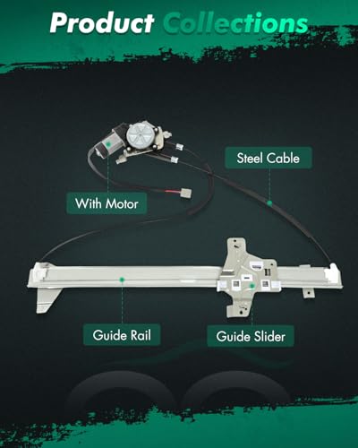 Image of SCITOO Window Regulator Power Window Regulator Replacement fits for 1992-2014 For Ford E150 E250 E350 Front Left Drivers Side with Motor 1C2Z 1523201-AA 9C2Z1523201A