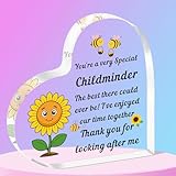 QMVMV Kindermütter Acrylschild Geschenke für Frauen Weihnachten Geburtstag Thanksgiving Ende des Jahres Geschenke für Tagesmutter