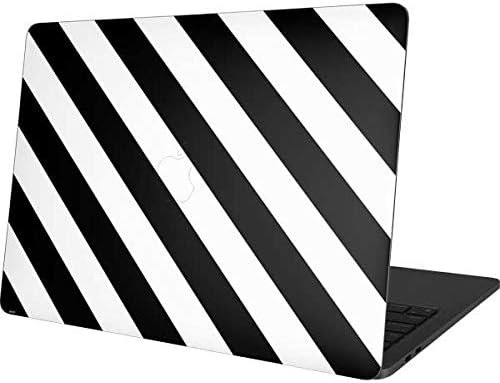 Skinit Decal Laptop Skin Compatible with MacBook Pro 13in (2020) Originally Designed Black and White Geometric Stripes Design