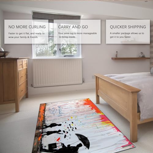 Tapis graffiti Banksy résistant pour relooker une chambre d'enfants - 6