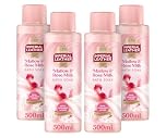 Imperial Leather Pampering Bath Soak, Mallow and Rose Milk, Rich and Creamy Bubble Bath, Gentle Skin Care, Bulk Buy, Pack of 4 x 500 ml