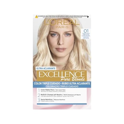L'Oreal Paris Excellence Coloración Creme Triple Protección, Tono 01 Rubio Ultra Claro Natural, 1 Unidad (Paquete de 1), El embalaje puede variar