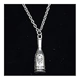 collar corto para mujer Tamaño pendiente: 30x8mm AdorabFruit Présent Pendentif 20pcs Collar Nuevo de la Manera 30x8mm joyería roja Dulce de Plata Colgantes Corto Largo Hombres Mujeres Colar Regalo Gargantilla (Color : 60cm, Size : 1)