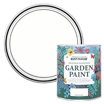 Rust-Oleum Chalky Finish Garden Furniture Paint Chalk White 750ml