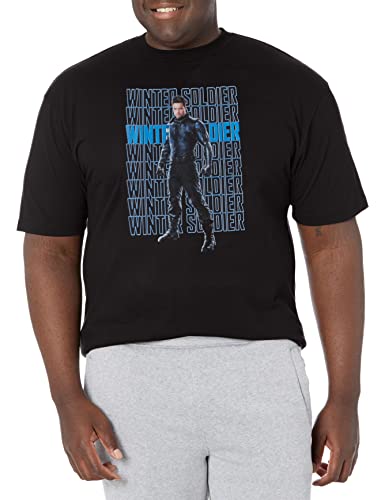 Marvel Soldat d'hiver T-Shirt homme avec motif graphique imprimé en boucle