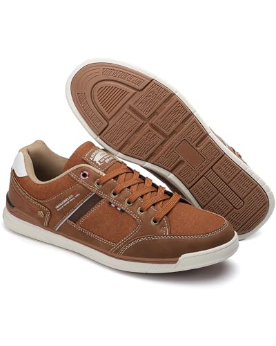 Image of ARRIGO BELLO Mens Casual Shoes Fashion Sneakers Breathable Comfort Classic Lace-Up Low Top Walking Shoes