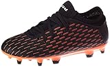 PUMA Unisex-Kinder Future 6.4 Fg/ag Jr Fußballschuh, Schwarz Weiß Schockierende Orange, 28 EU