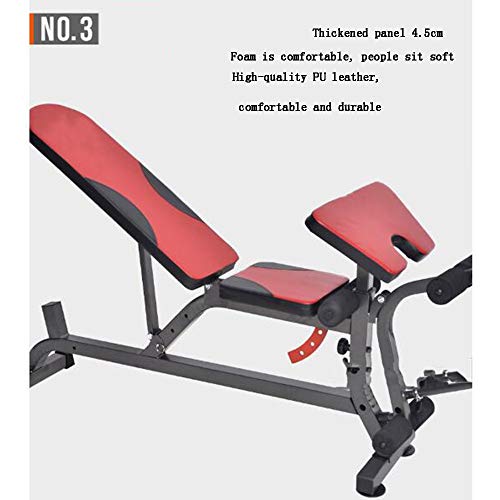 Gyl Verstelbare halterbank, 4 hoogteposities, 400 kg, draagkussens voor full-body training en thuis, kan worden gekanteld of gekanteld - Image 6