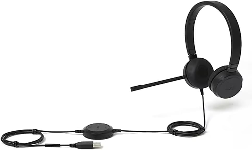 NXT Technologies UC-2000 Noise-Canceling Stereo Computer Headset, Over-The-Head, Black (NX55445)
