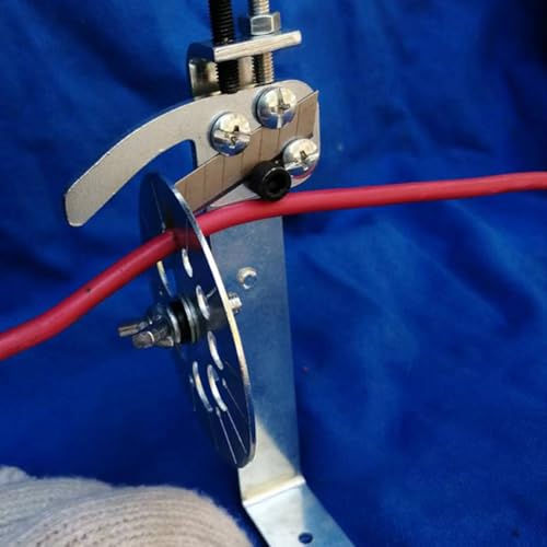 Image of Serplex Manual Handheld Wire Stripper with Multi-Cable Slots,Includes 10Pcs Stainless Steel Blades,Wire Stripper Tool Porable Handheld Multi Cable Cable