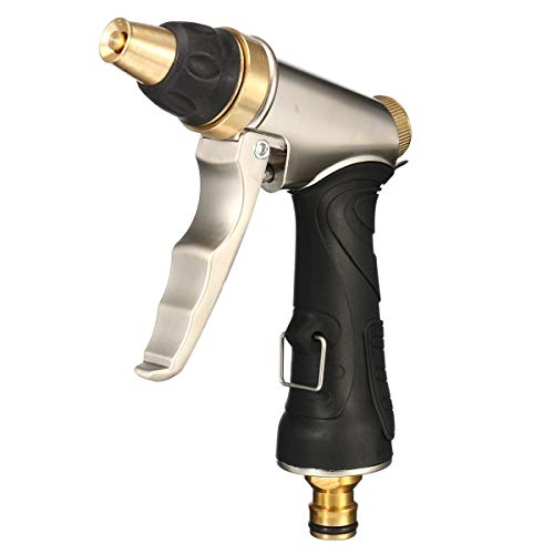 Erwewqeq Watering spray gun Portable High Pressure Car Washer Hose Nozzle Water Sprayer Garden Tool Zinc Alloy Garden water gun