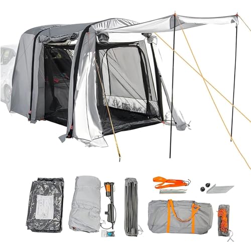 Tienda de Campaña Inflable para Coche, Plegable, para 3 o 4 Personas, Tela Oxford 210D, Impermeable, PU2000 mm, para SUV, Camiones y Furgonetas