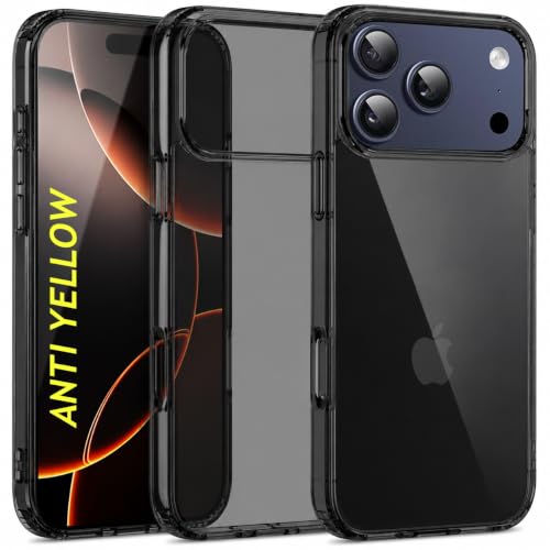 Image of VONZEE Anti Scratch Semi Translucent Cover for iPhone 17 Pro Max Case, Premium PC + TPU Magnetic Phone Cases Drop Proof, Compatible with Magsafe Slim Anti Yellowing Never Yellowing Shockproof