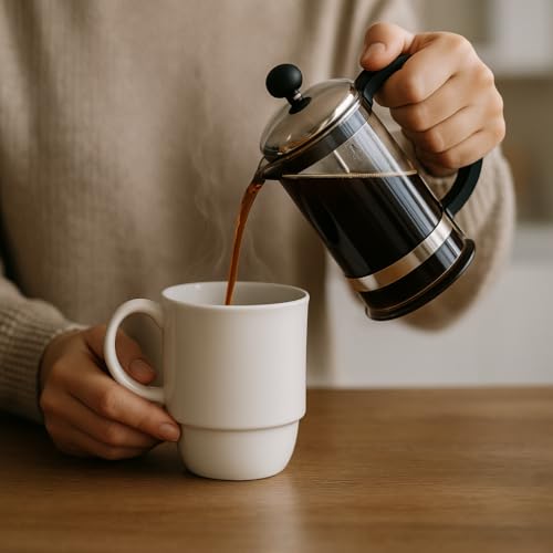 Hartorfic Stackable Porcelain Coffee Mug Set of 4 – 20oz Jumbo Capacity, Space-Saving Ceramic Mugs with Large Handle for Kitchen & Coffee Bar, Microwave & Dishwasher Safe Modern Home Gift by Hartorfic - Image 9