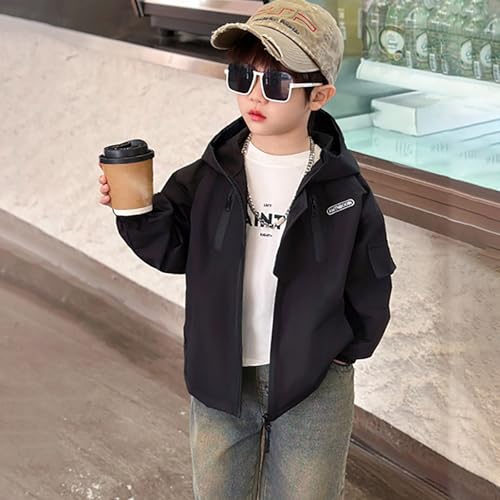 Veste de pluie enfant garcon imperméable softshell hiver - 3