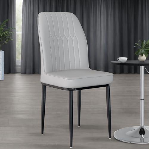 Image of Jewel Premium Velvet Dining Chair with Strong Metal Legs, Cushioned Seat, Chair for Dining, Living Room, Bedroom & Balcony (Grey)