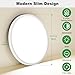 zemty 2Pack LED Flush Mount Ceiling Light, 15Inch 30W Dimmable Ceiling Lights Fixture, 5 Color Temperatures (3000K-6500K) White Round Ceiling Lamp for Bedroom, Kitchen, Hallway,Bathroom