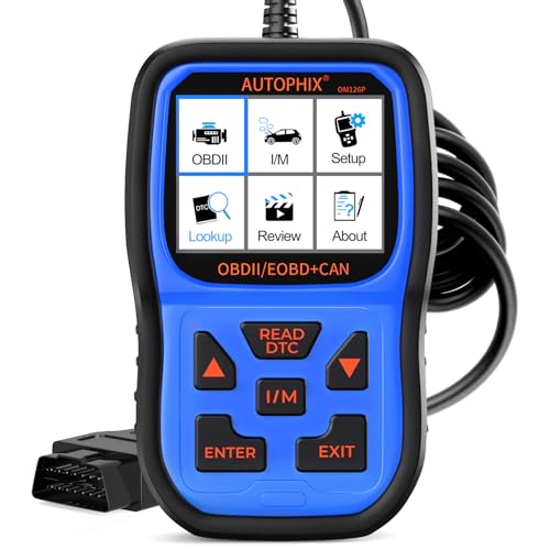 AUTOPHIX OM126P+ OBD2 Scanner, Check Engine Light Code Reader, Car Code Scanner for Automotive Diagnostic, Read & Clear Fault Code, Pass Smog Test, Live Data, for All US Cars After 1996