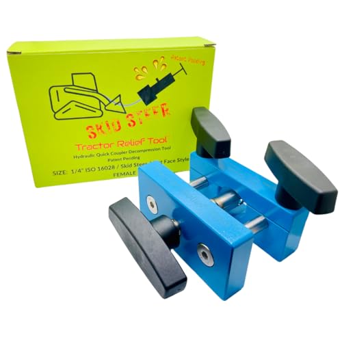 Image of 1 /4 inch ISO 16028 Flat Face Skid Steer Female Hydraulic Quick Coupler Pressure Decompression Relief Release Tool by Tractor Relief Tool