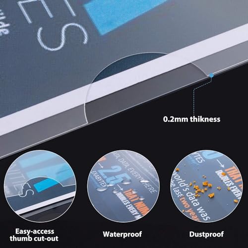 Image of ANG 20 Pcs L Folder Plastic Folder Safe Project Document Folder A4 Plastic Paper Jacket Sleeves Project Folders