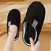 Luxvara Hausschuhe Winter Plüschhausschuhe Bequeme Warme Pantoffeln drinnen und draußen Slippers Rutschfeste, atmungsaktiv Gästehausschuhe für Damen Herren zu Hause Hotel, Schwarz, 38-39 EU #2