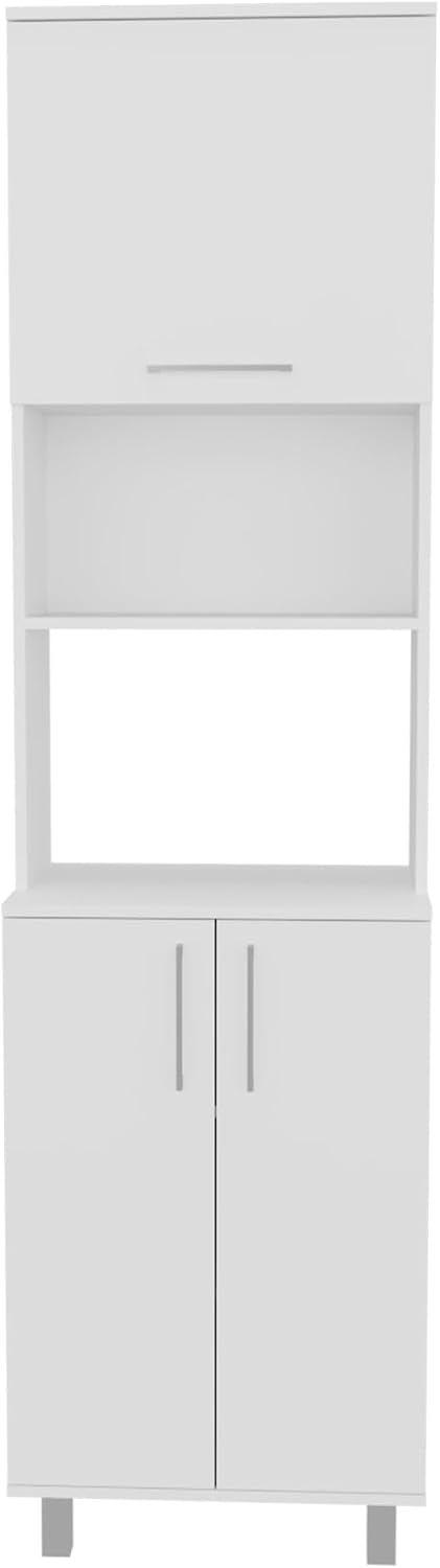 80" High Double Cabinet Kitchen Pantry, Storage Cabinet, with Six Shelves for Kitchen, White,for The Kitchen