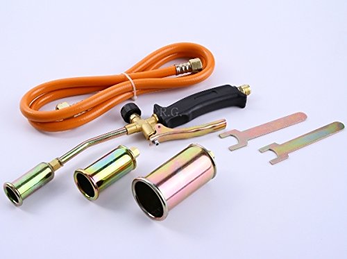 Gasbrenner Abflammgerät Brenner Löten Gaslötgerät Dachbrenner 3tlg. Adapter