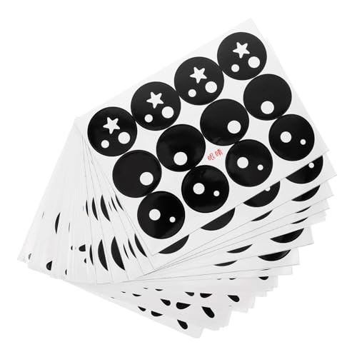 TOPPERFUN Pegatinas para Globos DIY de Dibujos Animados 20 Piezas, Calcomanías de Ojos y Cejas para Manualidades Infantiles, Suministros para Decorar Fiestas y Actividades Creativas