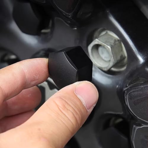 Pernos de rueda para Tesla Model 3 y tapas de tuercas en negro mate 3