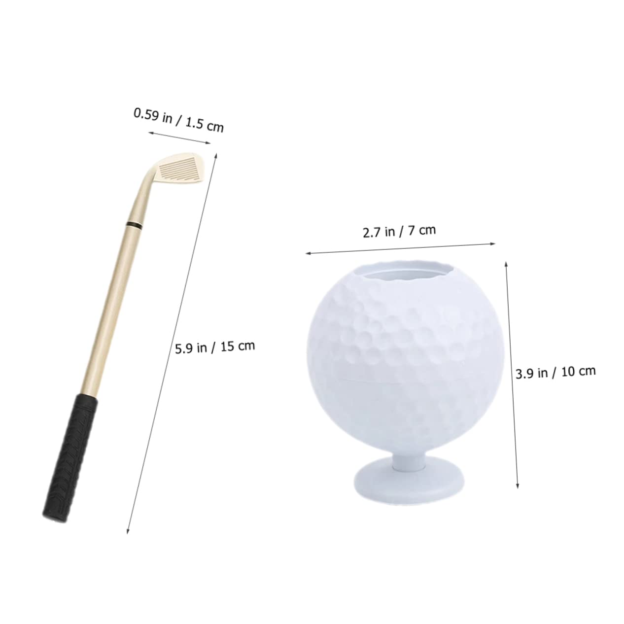 VILLCASE 3sets Portapenne Golf Decorazione Scrivania Per e Casa Per Appassionati Golf Organizer Per Penne e Idea Per Compleanni e