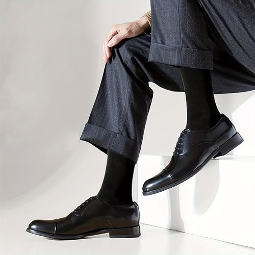 KNETLI Men's Dress Socks, Crew Socks, Super Soft, Multi Color Options Size 6-9,10-13, 14-16 3 & 6 Pair Pack3