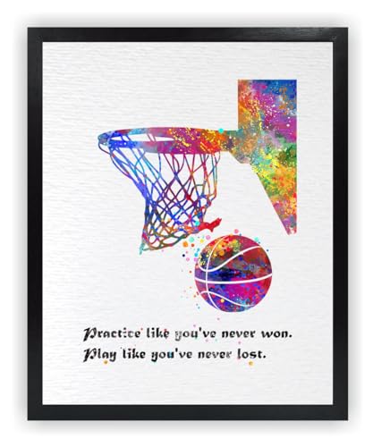 Dignovel Studios 13X19 Unframed Basketball Training Practice Like You've Never