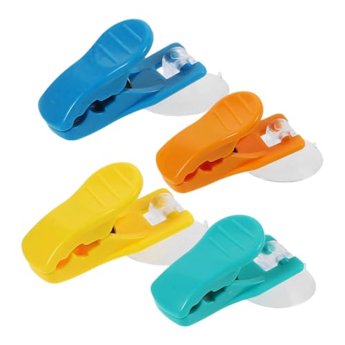 Levemolo 4pcs Suction Cup Clip Bath Towel Clip Hanging Towel Clips Bath Towel Clamps Suction Clips Towel Clips Hangers Tea Towel Clips Suction Cup Clamps Kitchen Towel Clips Towel Holder