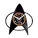 EVEVO Star Trek - Orologio da parete in vinile, stile retrò, grande orologio, decorazione per la casa, idea regalo