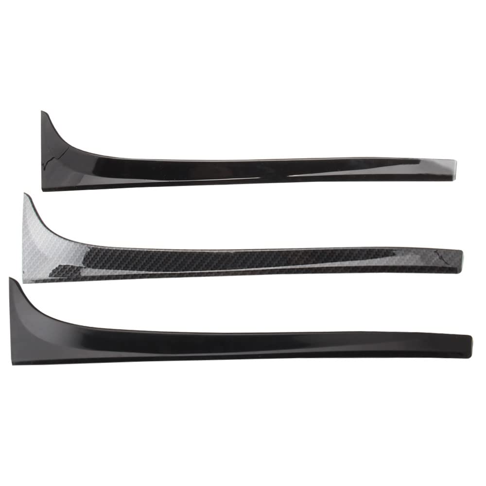 Baceyong 2 x coperture per parafanghi laterali per spoiler posteriore, compatibili con V-VV Golf 7 7.5 MK7 MK7.5 2014-2018 (versione 1.2T 1.6T), nero lucido