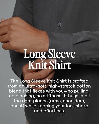 True Classic Long Sleeve Shirts for Men – Casual Mens Dress Shirts, Stretch Button Down Shirt Men, Slim & Relaxed Fits4