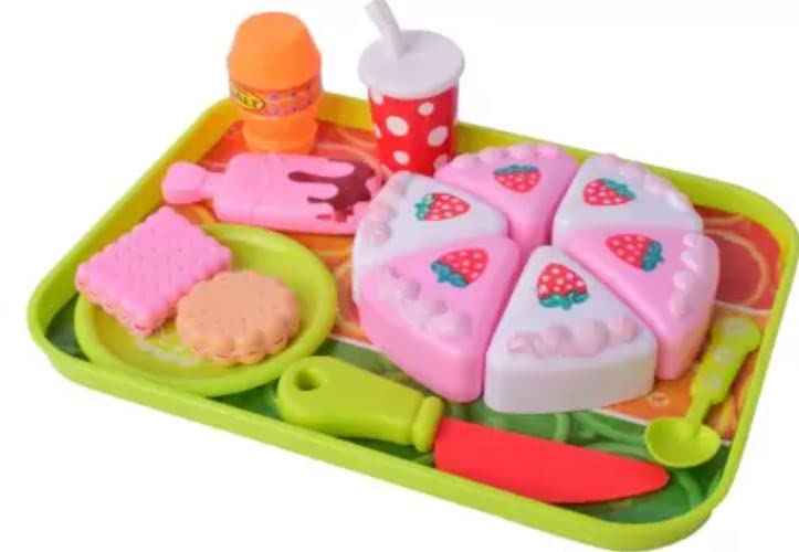 Tableware Food Cake Set Toy | Complete Pretend Play Kitchen Dining Set for Kids | Includes Plates, Utensils, and Cakes (B0DCP8PDM3) Amazon Price History, Amazon Price Tracker