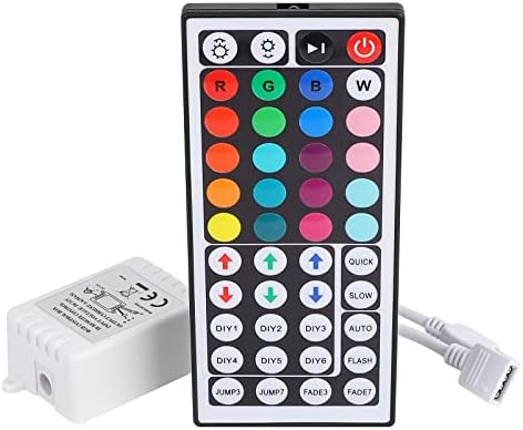 SUPERNIGHT RGB LED Light Strip Remote Controller, 44 Keys IR Remote Controller Replacement for SMD 5050 3528 2835 RGB LED Strip Lights